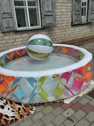 Детский надувной бассейн Intex Ромбы 229х56см объем 772л 56494 фото от покупателей 1