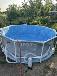 Каркасный круглый бассейн Intex 305х99 см, 6500 литров, с фильтром 2006 литров/час