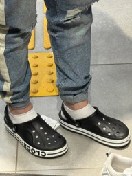 Сабо Crocs Bayaband Clog Stucco / Bright Cobalt M8W10-41-26.5 см 205089 фото от покупателей 17