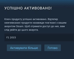 Игра F1 2015 для ПК (Ключ активации Steam)