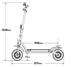 Електросамокат Kaabo Wolf Warrior X PLUS