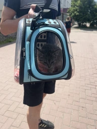 Сумка переноска mini Pet прозора для домашніх тварин (кішок, собак, кроликів і ін.) (Код: IBH010B)
