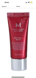 BB крем с идеальным покрытием Missha Perfect Cover BB Cream SPF42/PA++ No.21, 20ml (M0124) фото от покупателей 5