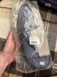 Мужские домашние тапочки с открытым носком FX shoes Дорис 18047 44-45 Синие с серым (2820000009708) фото от покупателей 1