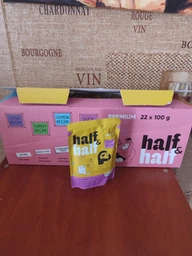 Упаковка влажного корма Half&Half для взрослых кошек кусочки с уткой и тыквой в соусе 85 г х 24 шт (2700000065747) фото от покупателей 2