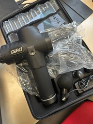 Перкусійний масажер для тіла та м'язів, ручний пістолет GYRO Muscle Gun Massager Black (GYRO-gunbk)
