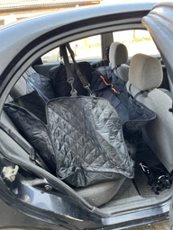 Автогамак для собак в машину на заднее сиденье авто гамак накидка чехол автомобильная подстилка с бортами для перевозки собаки (002250) фото от покупателей 10