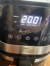 Аэрогриль на 8л с сенсорным управлением для жарки и запеканок ZepLine 4200W, Воздушная аэрофритюрница для хрустящей еды без жира фото от покупателей 2