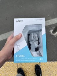 Мышь беспроводная A4Tech FB10C Grayish White USB фото от покупателей 1