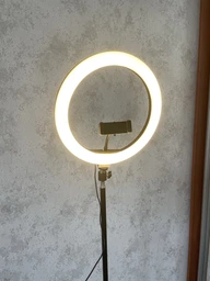 Набор блогера LED лампа 30 см + штатив 2.1м + держатель для телефона для фото и видео CXB30 фото от покупателей 9