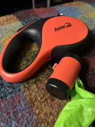 Рулетка-поводок AnimAll с диспенсером М до 30 кг/5 метров MS7016-B (Х/12/Х) Красная (2000981277949)