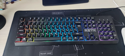 Клавиатура проводная RZTK Membrana RGB USB Black фото от покупателей 4
