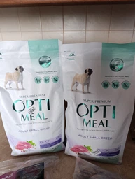 Сухой корм OptiMeal Adult Small Breed Duck для взрослых собак мелких пород с уткой 4кг фото от покупателей 4