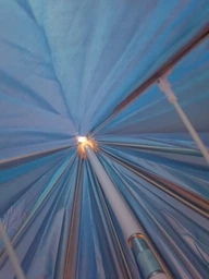 Пляжна парасолька з нахилом 200 см Umbrella Anti-UV ромашка Синій нейлон (SH779457) фото від покупців 3