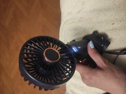 Портативний ручний вентилятор з дисплеєм Led Digital Display Fan N15 Black