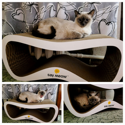 Кігтеточка (дряпка) лежанка для кішок Say Meow Grace 67х27х24 см (8040190103008/4820290060036)