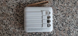 Павербанк PowerBank із шнурами та ліхтарем 20000mAh Ma-3012 |10W|білий фото от покупателей 12