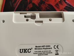 Беспроводной комплект (клавиатура + мышка) UKC White (5263) фото от покупателей 1
