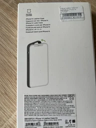 Чохол шкіряний Leather Case with MagSafe для iPhone 13 - Midnight фото від покупців 1