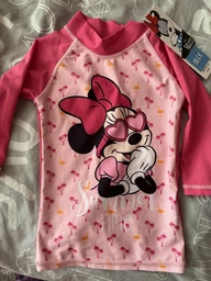Детский лонгслив для купания для девочки Disney Minnie EX1824 110 см Розовый (3609086976055)