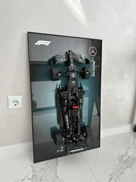 Арт Держатель Рамка на Стену 80x50 см. для фирменного конструктора Technic Mercedes-AMG F1 W14 E Performance (42171) Type-A фото от покупателей 8