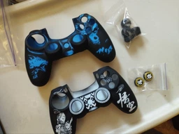 Якісний захисний силіконовий чохол Black Myth: Wukong (White) для геймпаду Sony DualShock (PS4) + накладки на стіки