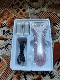 Пемза пилка для ног и пяток роликовая аккумуляторная Callus Remover 3W электрическая для шлифовки электропемза для педикюра USB розовая