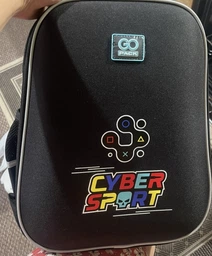 Рюкзак шкільний GoPack Cyber Sport напівкаркасний 38x28x13 см Чорний (GO24-165M-5) фото від покупців 4