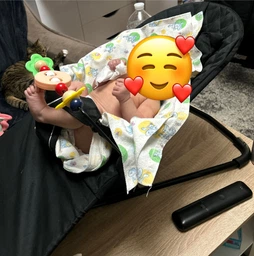 Детский шезлонг с подушкой и дугой укачивающий центр для новорожденных детей детское кресло Colombokid качель кресо Colombokid черный в клеточку (BL-B) фото от покупателей 3