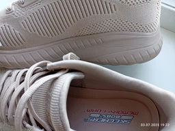 Кроссовки Skechers Bobs Squad Tough White 117209-OFWT 38.5 фото от покупателей 4