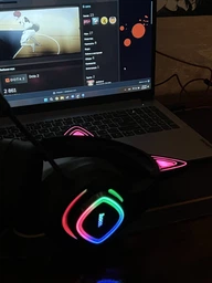 Ігрові дротові навушники Hoco W107 Cute Cat Ear, USB, 3.5mm, 2m, Black-Pink фото від покупців 4
