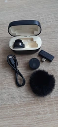 Бездротовий петличний мікрофон M9S 2-in-1 Type-C adapter Black/light yellow фото від покупців 3