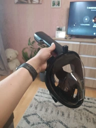 Маска для подводного плавания на все лицо с трубкой для ныряния и дайвинга