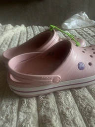 Сабо Crocs Crocband 39 бежевый/белый 11016 фото от покупателей 18