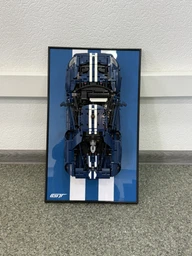 Арт Держатель Рамка на Стену 50x30 см. для Вашего Конструктора Technic Ford GT 2022 (42154) - Type-A фото от покупателей 3