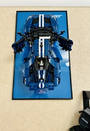 Арт Держатель Рамка на Стену 50x30 см. для Вашего Конструктора Technic Ford GT 2022 (42154) - Type-A фото от покупателей 1