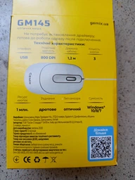 Миша Gemix GM145 black USB