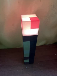 Факел Майнкрафт ночник Minecraft 3.0 светильник игрушка лампа LED на аккумуляторе 4 цвета свечения фото от покупателей 3