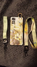 Чохол Lanyard для Xiaomi Redmi Note 11 / Note 11S бампер з ремінцем Beige фото від покупців 1