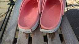 Сабо Crocs Crocband 39 бежевый/белый 11016 фото от покупателей 15
