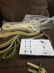Петли для подтягиваний набор 5шт U-powex резиновые петли military, резинки для фитнеса + мешочек для хранения фото от покупателей 13