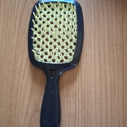 Расческа для волос Super Hair Brush Желтая с зеленым фото от покупателей 10