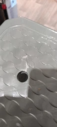 Табурет пластиковый R-plastic 360*360*435мм, металлик