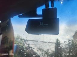 Автомобильный видеорегистратор Hoco DV12 GPS, 25fps, 3.69", 2K, Wi с дисплеем и камерой заднего вида Grey