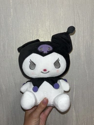 Дитяча м'яка іграшка Kuromi з Hello Kitty плюшевий кролик Куромі з аніме Май Мелоді (My Melody), 23 см, чорно-білий (96601455) фото від покупців 1