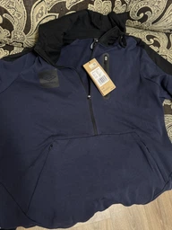 Худи утепленное мужское Umbro Terrace Half Zip Hoodie 66540U-MVX L Светло-серое (5063178472401)