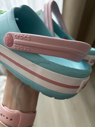 Сабо Crocs Crocband 39 бежевый/белый 11016 фото от покупателей 11