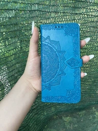 Чехол Vintage для Motorola Moto E20 / E40 книжка кожа PU с визитницей бирюзовый