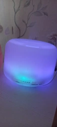 Зволожувач повітря нічник аромадифузор ультразвуковий для дому з led підсвічуванням на 7 кольорів і пультом 500 мл фото від покупців 1
