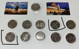 Полный набор монет 10 грн Украины ВСУ НПУ НГУ НБУ монеты монета национальная гвардия ТРО Силы Поддержки ПВО Антоновский мост служба транспорта медицинские войска связи кибербезопасности логистики 2025 фото от покупателей 4